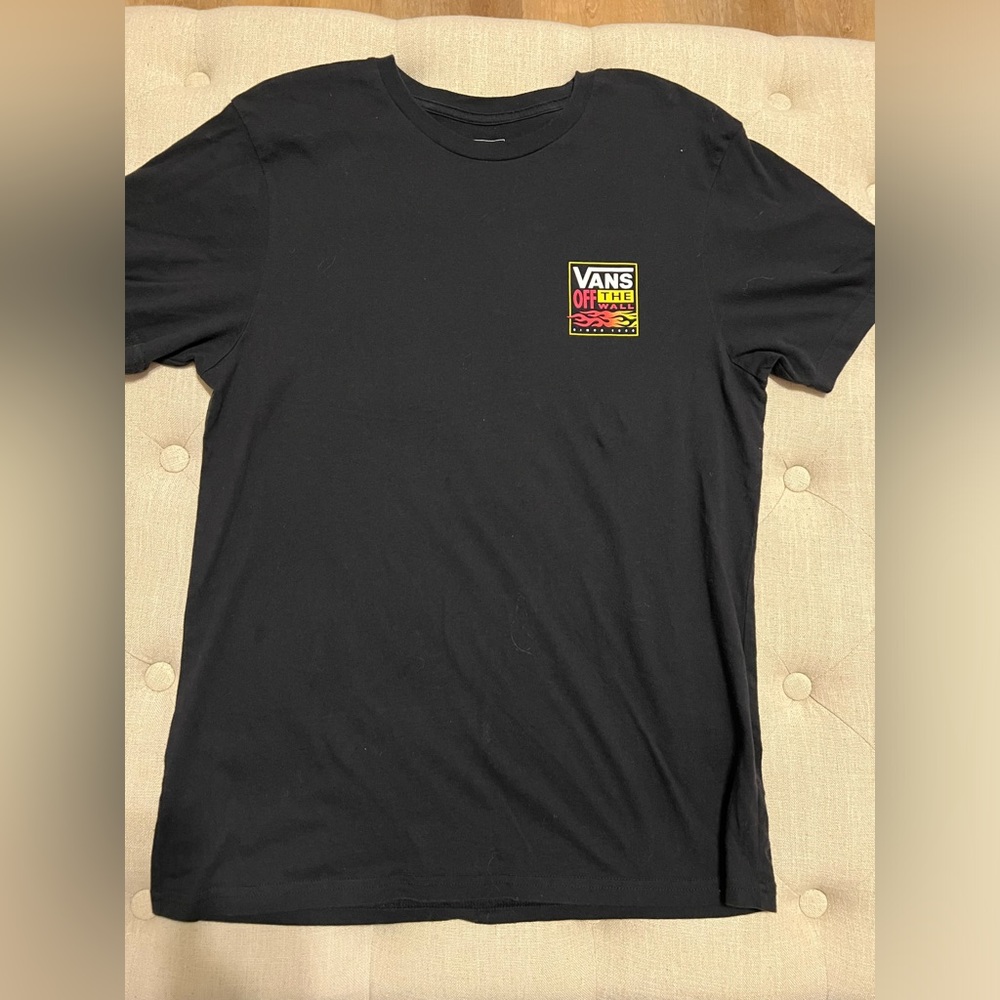 Vans Black Tshirt. Off the wall. Size Medium.